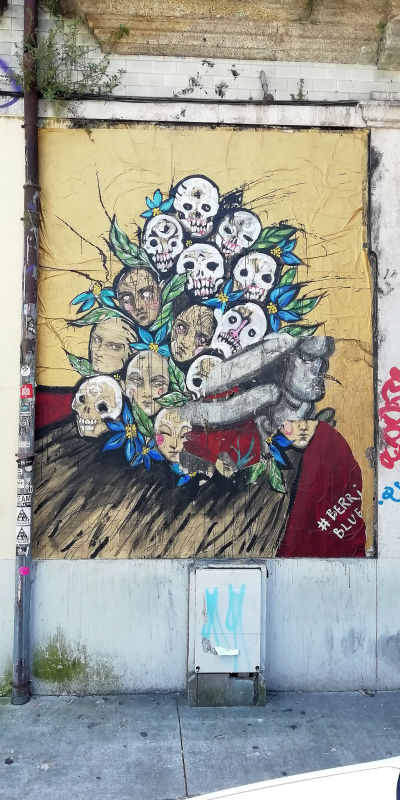 flowerbed mural